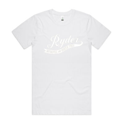 Ryder White Logo Organic T-Shirt Thumbnail