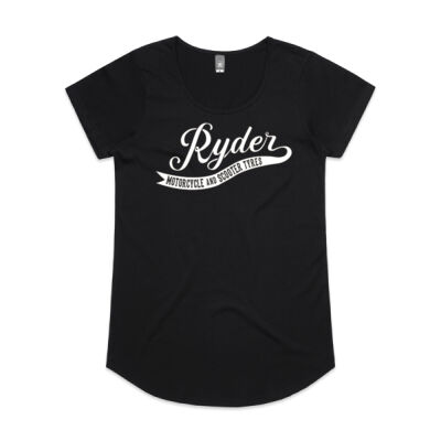 Ryder White Logo Scoop T-Shirt Thumbnail