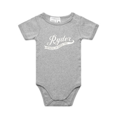 Ryder White Logo Baby Onesie Thumbnail