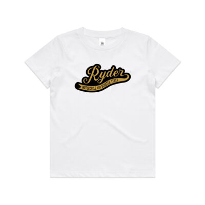 Ryder Black/Gold Logo Kids T-Shirt Thumbnail