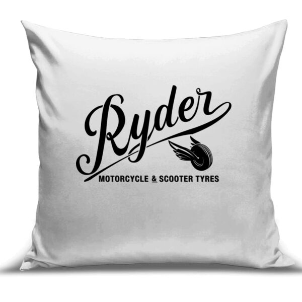 Ryder Tyres White Cushion Cover Thumbnail