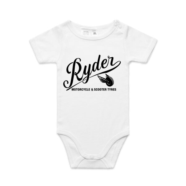 Ryder Tyres White Baby Onesie Thumbnail