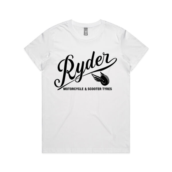 Ryder Tyres White Crew T-Shirt Thumbnail