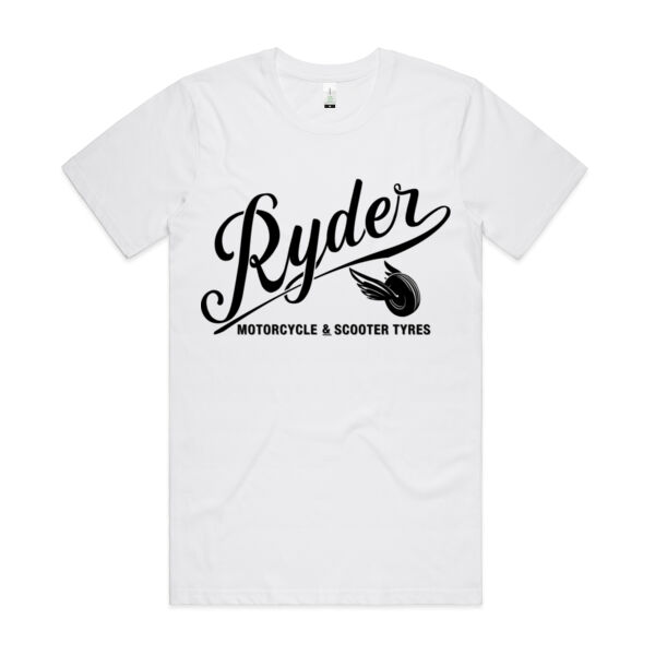 Ryder Tyres White Organic T-Shirt Thumbnail