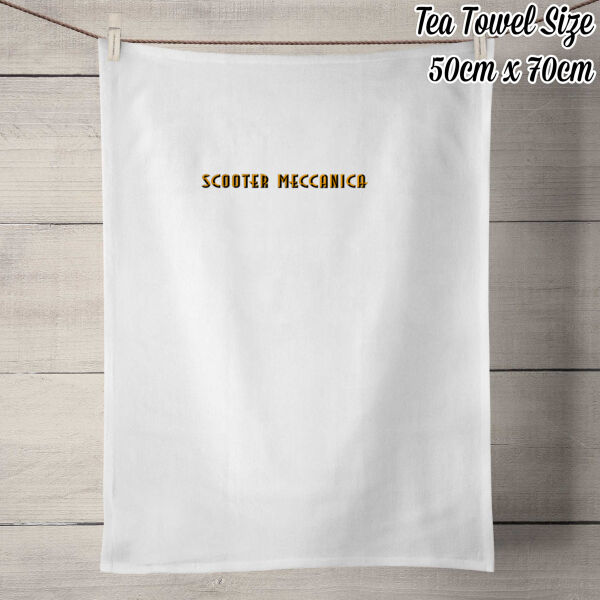 Scooter Meccanica Tea Towel Thumbnail