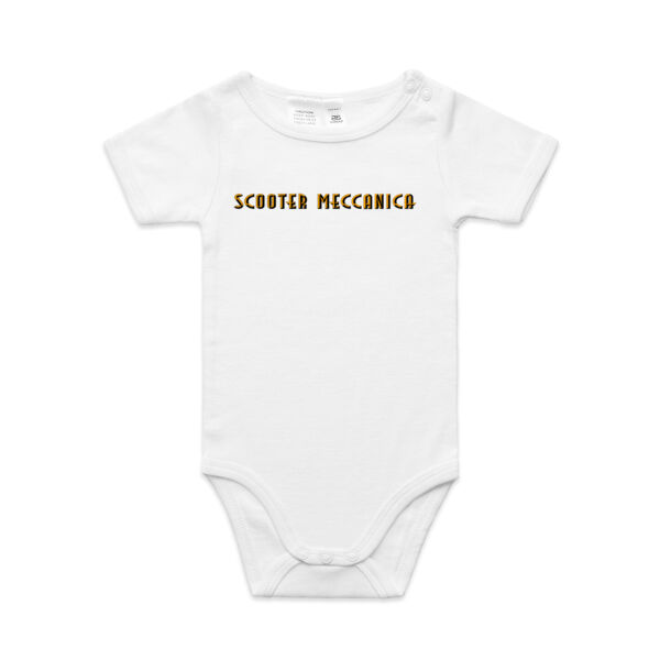 Scooter Meccanica Baby Onesie Thumbnail