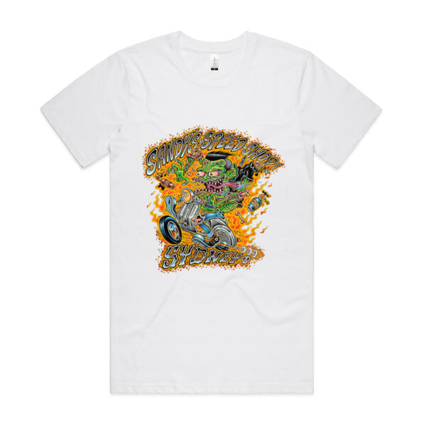 Sandy's Speed Shop Organic T-Shirt Thumbnail