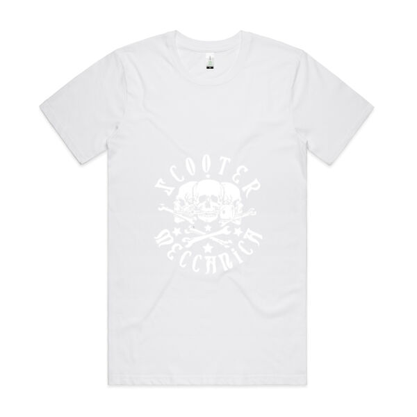 White Skulls Logo Organic T-Shirt Thumbnail