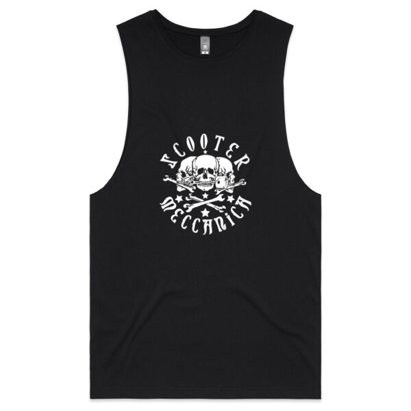 White Skulls Logo Tank Top Thumbnail