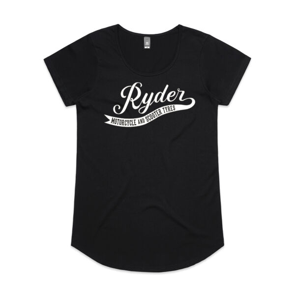 Ryder White Logo Scoop T-Shirt Thumbnail