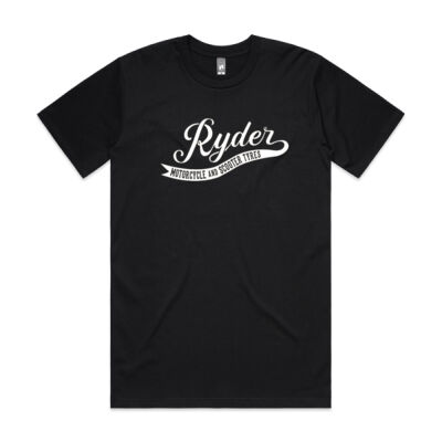 Ryder White Logo Heavy T-Shirt Thumbnail