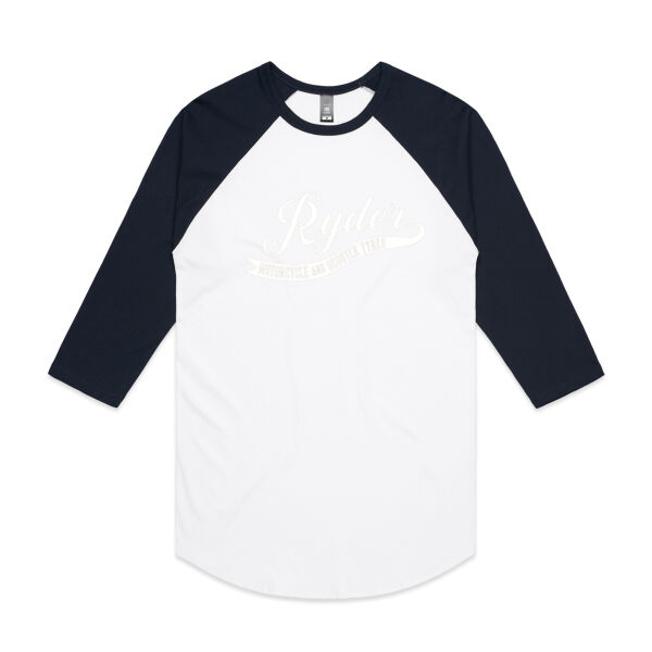 Ryder White Logo Raglan Shirt Thumbnail