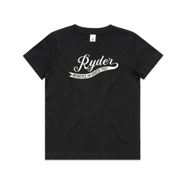 Ryder White Logo Kids T-Shirt Thumbnail