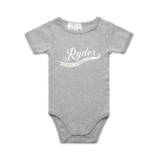 Ryder White Logo Baby Onesie Thumbnail