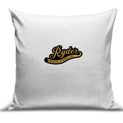 Ryder Black/Gold Logo Cushion Case Thumbnail
