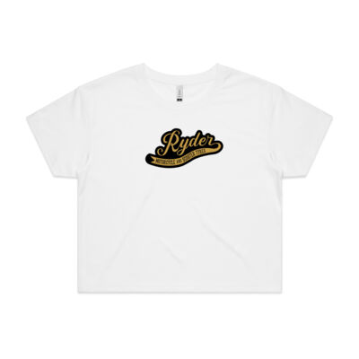 Ryder Black/Gold Logo Crop Top Thumbnail