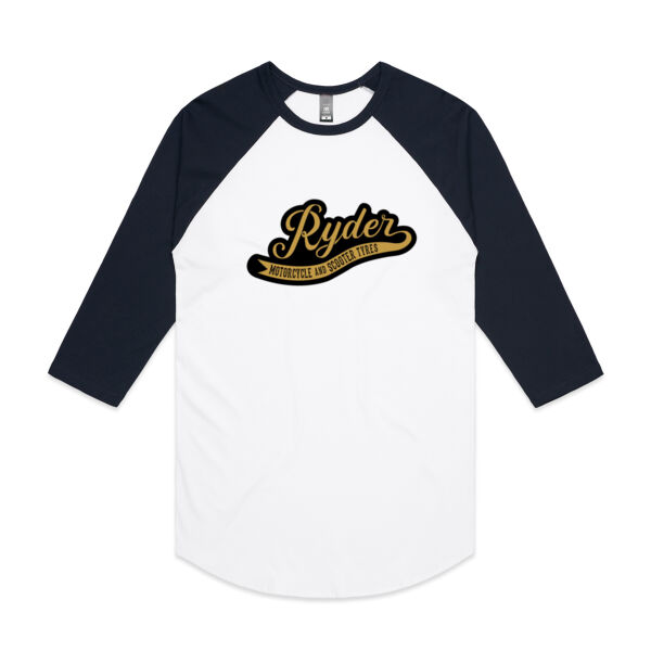 Ryder Black/Gold Logo Raglan T-Shirt Thumbnail