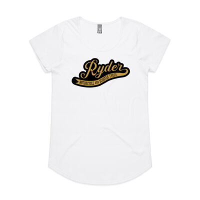 Ryder Black/Gold Logo Scoop T-Shirt Thumbnail