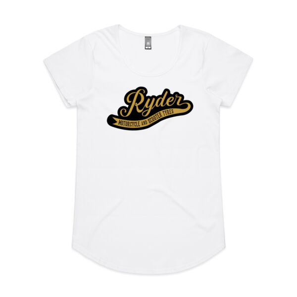 Ryder Black/Gold Logo Scoop T-Shirt Thumbnail