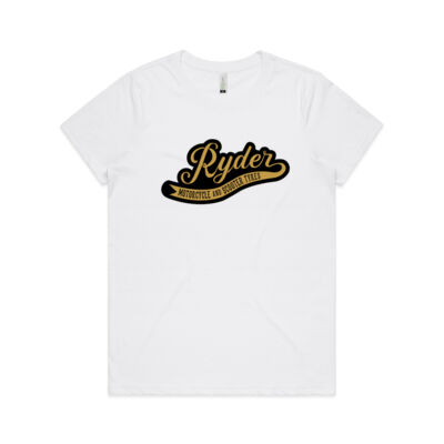 Ryder Black/Gold Logo Organic T-Shirt Thumbnail