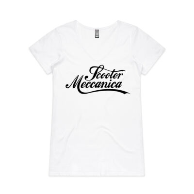 Coke-Style Logo V-Neck T-Shirt Thumbnail