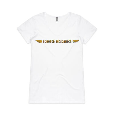 Art Deco Style Logo V-Neck T-Shirt Thumbnail